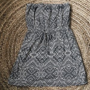 Strapless romper dress